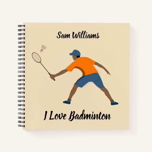 Badminton Notizblock (Vorderseite)