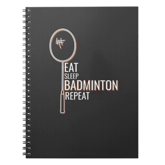 Badminton Notizblock (Vorderseite)