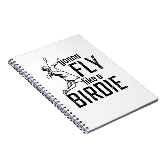 Badminton Notizblock (Rechte Seite)