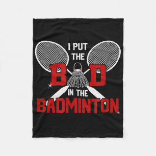 Badminton ohne mein Schlechtes ist Minton Fleecedecke