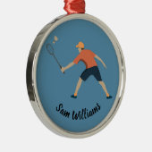 Badminton Ornament Aus Metall (Rechts)