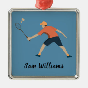 Badminton Ornament Aus Metall