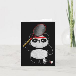 Badminton-Panda-Badminton-Sport-Humor-T-Shirt Karte