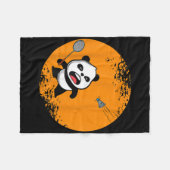 Badminton Panda Bär Strauch Spirit Tier Riesenroll Fleecedecke (Vorderseite (Horizontal))