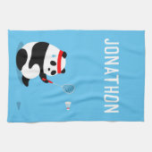Badminton Panda Erfrischung Sporttuch Geschirrtuch (Horizontal)