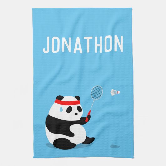 Badminton Panda Erfrischung Sporttuch Geschirrtuch (Vertikal)