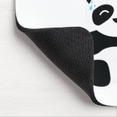 Badminton Panda Getting Sweaty Mousepad (Ecke)