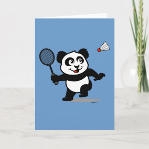 Badminton Panda Karte