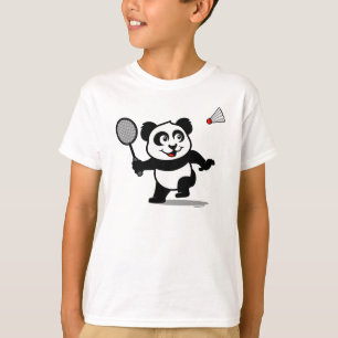Badminton Panda (leichte Shirt) T-Shirt