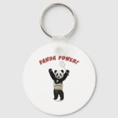 Badminton Panda Power Schlüsselanhänger (Vorderseite)