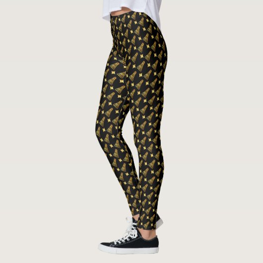 Badminton Pattern - Badminton-Leggings - Shuttle Leggings (Links)