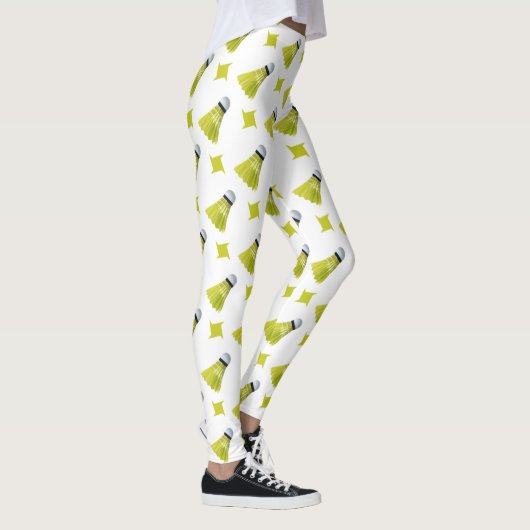 Badminton Pattern - Badminton-Leggings - Shuttle Leggings (Rechts)