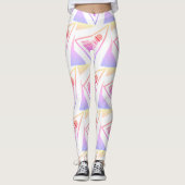 Badminton Pattern - Badminton-Leggings - Shuttle Leggings (Vorderseite)