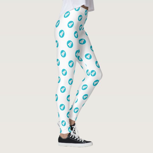 Badminton Pattern - Badminton-Leggings - Shuttle Leggings (Rechts)