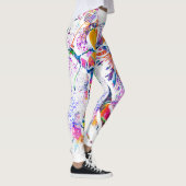 Badminton Pattern - Badminton Player Leggings (Rechts)