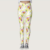 Badminton Pattern - Sommer-Leggings - Shuttle Leggings (Vorderseite)