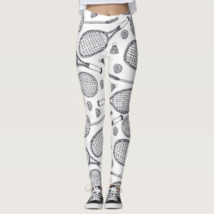 Badminton Pattern - Tennis Leggings - Squash