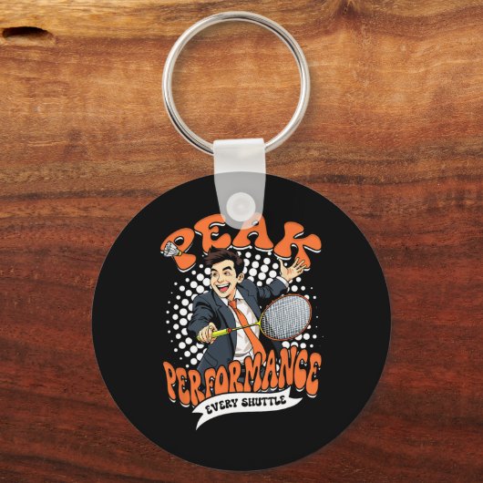Badminton Peak Performance jedes Shuttle Schlüsselanhänger (Vorderseite)