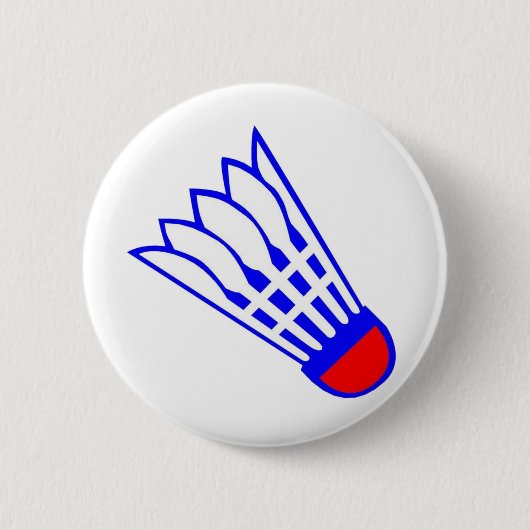 Badminton-Piepmatz Button (Vorderseite)