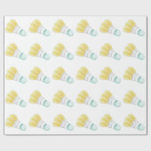 Badminton-Piepmatz Geschenkpapier (Flach)
