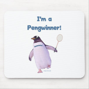Badminton-Pinguin Mousepad