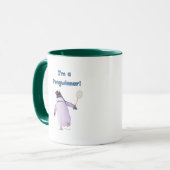 Badminton-Pinguin Tasse (Vorderseite Links)