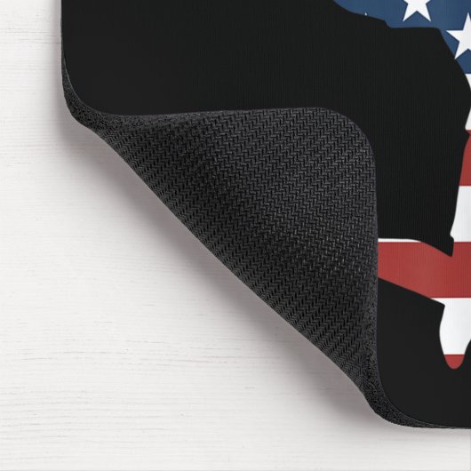 Badminton Player American Flag Apparel Badminton P Mousepad (Ecke)