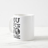 Badminton Player Attitude-Geschenk Grafik Kaffeetasse (Vorderseite Links)