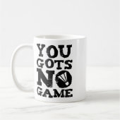 Badminton Player Attitude-Geschenk Grafik Kaffeetasse (Links)