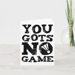 Badminton Player Attitude-Geschenk Grafik Karte