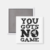 Badminton Player Attitude-Geschenk Grafik Magnet (Vorderseite/Rückseite)