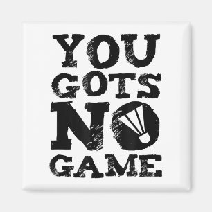 Badminton Player Attitude-Geschenk Grafik Magnet