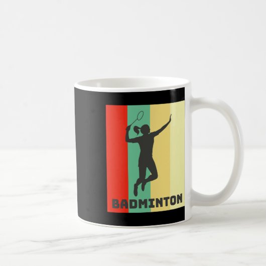 Badminton Player Badminton Lover Kaffeetasse (Rechts)