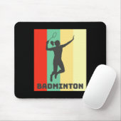Badminton Player Badminton Lover Mousepad (Mit Mouse)