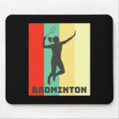 Badminton Player Badminton Lover Mousepad (Vorne)