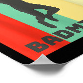 Badminton Player Badminton Lover  Poster (Ecke)