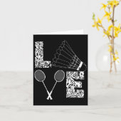 Badminton Player Badminton Lover Shuttle Karte (Gelbe Blume)