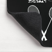 Badminton Player Badminton Lover Shuttle Mousepad (Ecke)