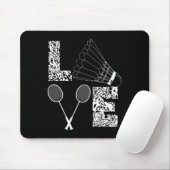 Badminton Player Badminton Lover Shuttle Mousepad (Mit Mouse)
