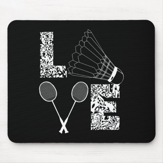 Badminton Player Badminton Lover Shuttle Mousepad (Vorne)