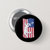 Badminton Player Badminton Usa Team Coach American Button (Vorne & Hinten)