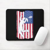 Badminton Player Badminton Usa Team Coach American Mousepad (Mit Mouse)