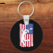 Badminton Player Badminton Usa Team Coach American Schlüsselanhänger (Vorderseite)