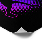 Badminton Player Badminton Womens Squash Shuttle Poster (Ecke)
