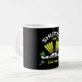 Badminton Player Battledon Sports Kaffeetasse (Vorderseite Links)