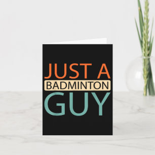 Badminton Player Court - Shuttle nur ein Badminton Karte