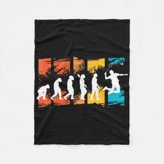 Badminton Player Evolution Shuttle Badminton Racke Fleecedecke (Vorderseite)