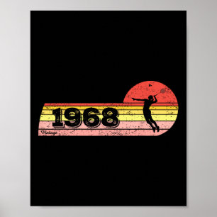 Badminton-Player Geboren 1968 Geburtstagsfrauen Vi Poster