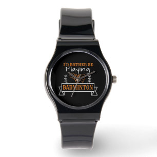 Badminton Player-Geschenk Armbanduhr