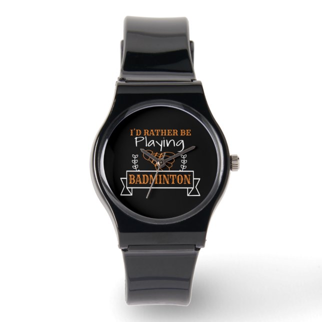 Badminton Player-Geschenk Armbanduhr (Vorderseite)